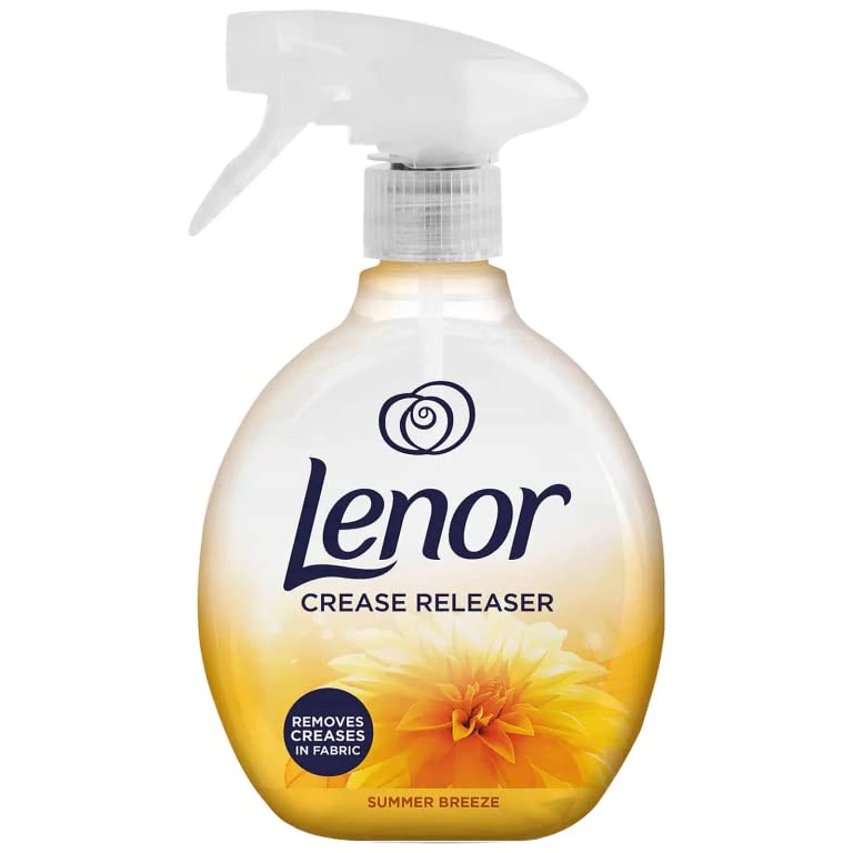Lenor Crease Releaser Spray, Removes Creases in Fabric, Summer Breeze Scent, 2Pk, 2 x 500ml