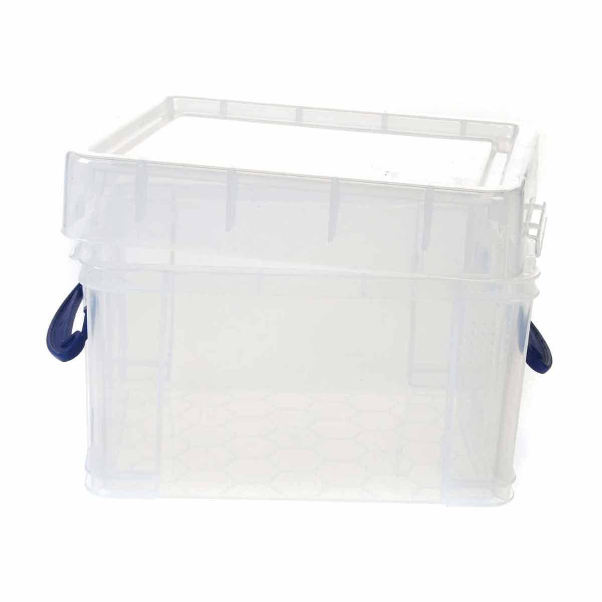 Products Ltd 3 Liter Storage Box Plastic, Clear Lightweight 6 Pack