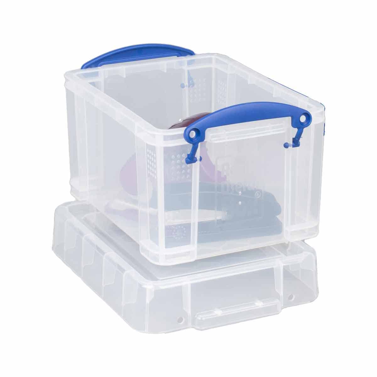 Products Ltd 3 Liter Storage Box Plastic, Clear Lightweight 6 Pack