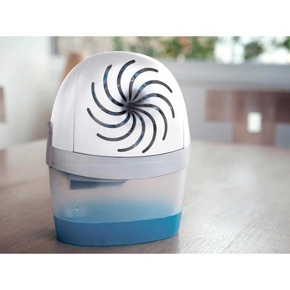 UniBond AERO 360º Moisture Absorber, Ultra-Absorbent Dehumidifier, Helps to Prevent Condensation, Mould & Musty Smells, Refillable Condensation Absorber, 1 Device incl. 1 Refill Tab 450 g