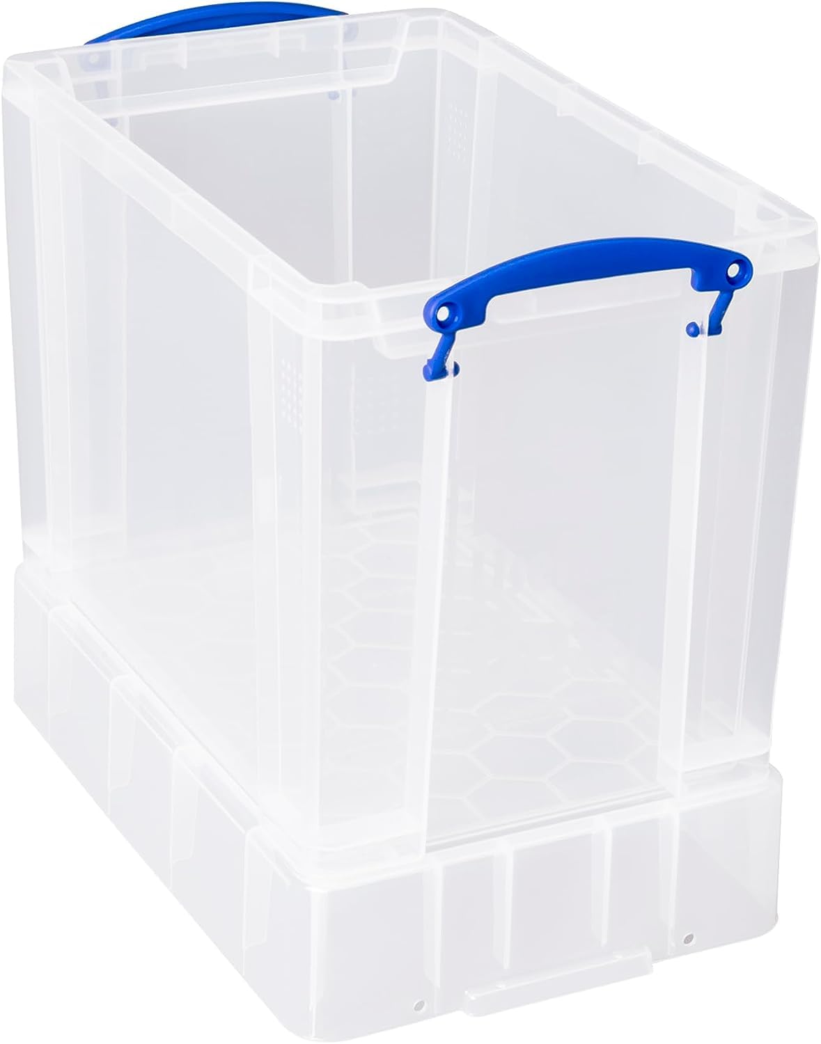 19 litre XL  Clear Plastic Storage Box- Stores 50 Vinyl LPs