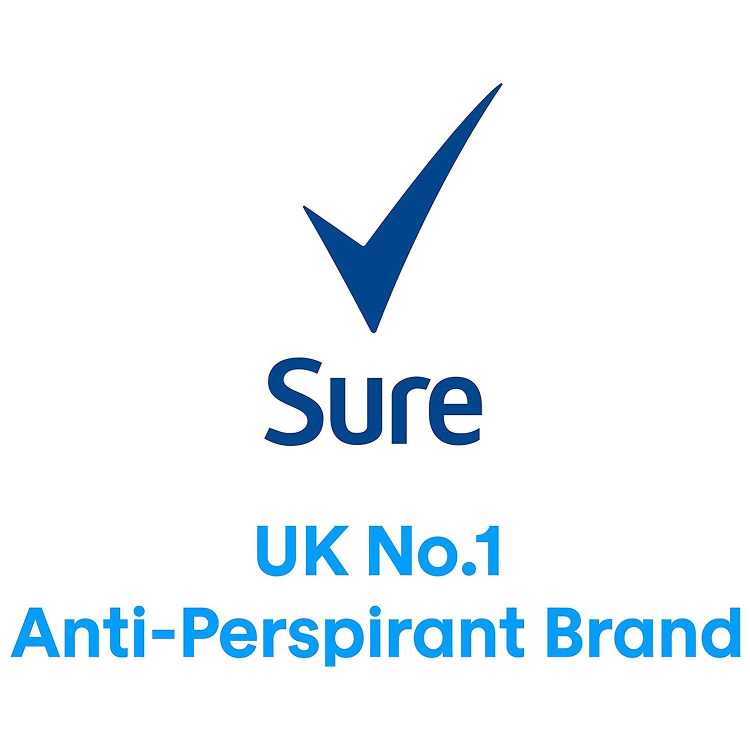Sure Quantum Dry Anti-perspirant Roll On Pack Of 6 48h Protection Against Sweat And Odour MotionSense Technology Deodorant 50 Ml
