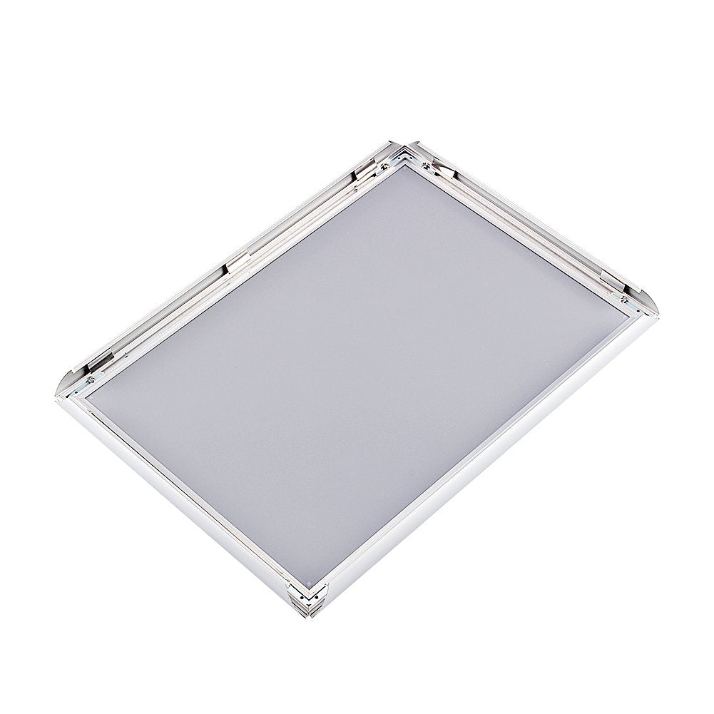 Snap Poster Frame, 5x A4 Waterproof Aluminium Poster Silver Snap Frame Clip Frame Picture Photo Holder for Home and Office