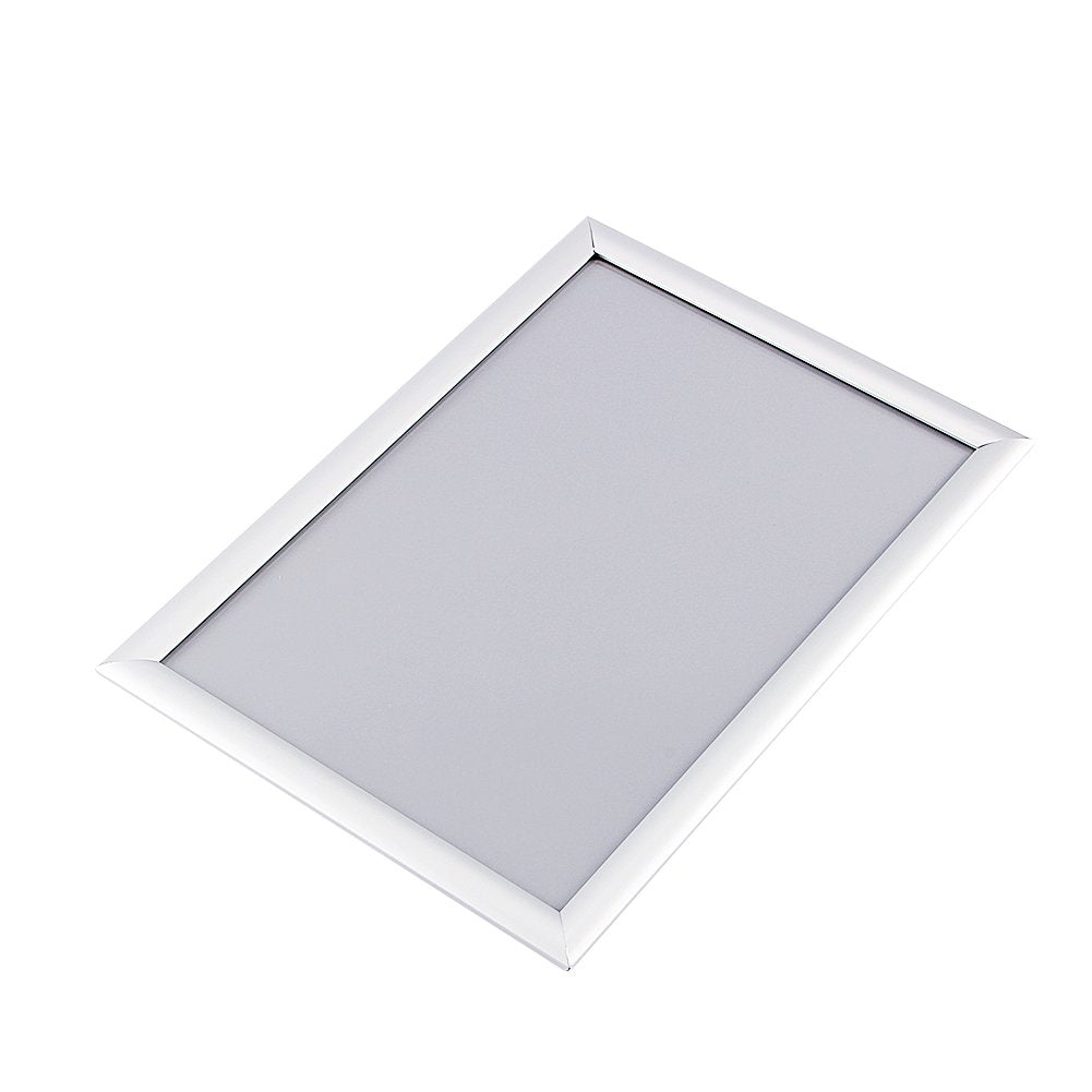 Snap Poster Frame, 5x A4 Waterproof Aluminium Poster Silver Snap Frame Clip Frame Picture Photo Holder for Home and Office