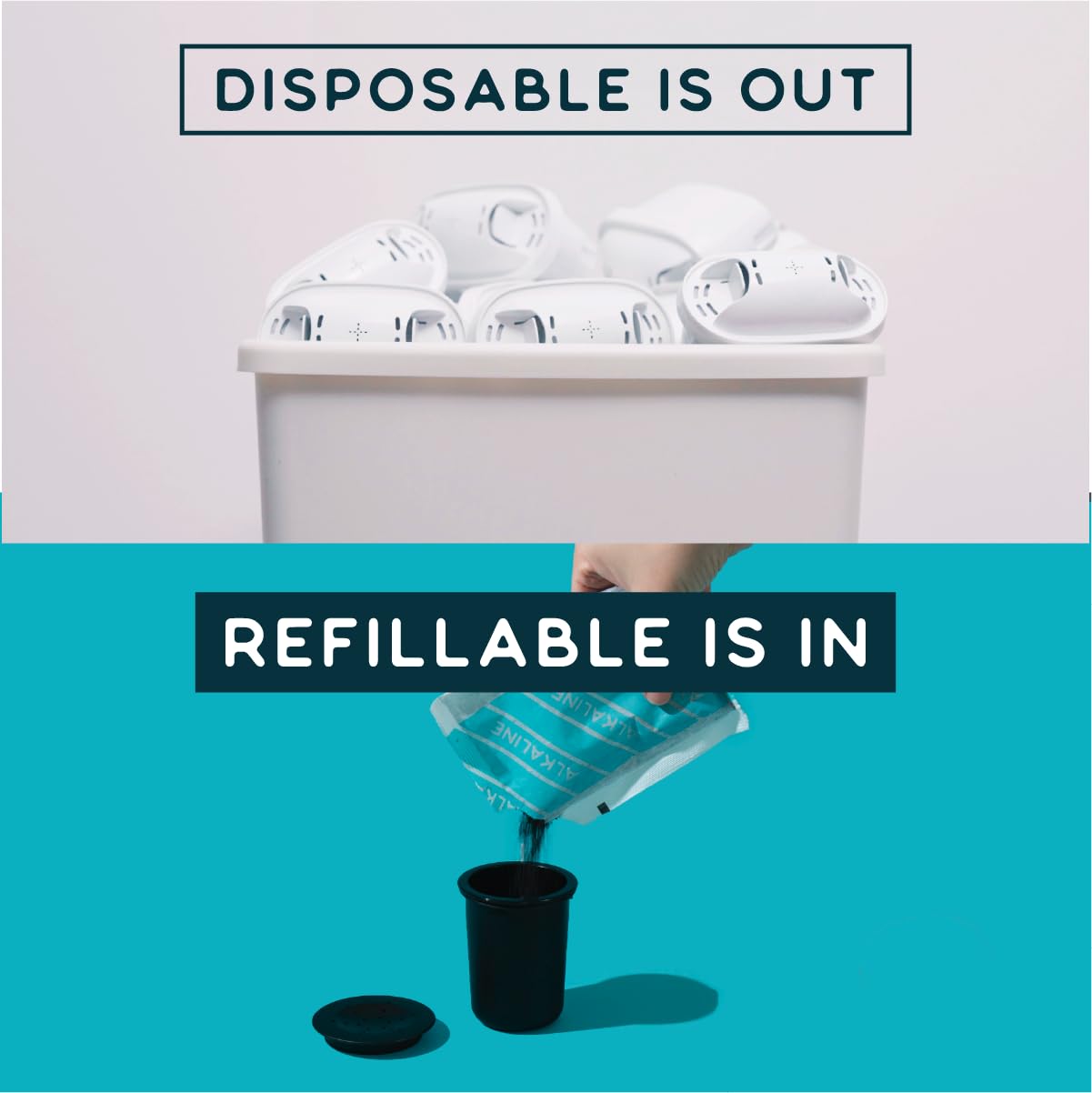 Clean Refill Pack for Phox Water Filters, 3 Month Supply (Clean)