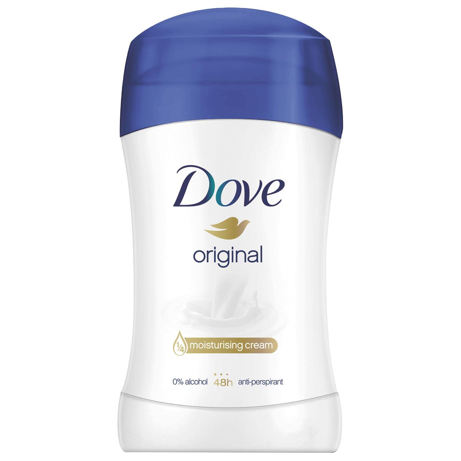 Dove Original Antiperspirant Deodorant Stick 40ml Bundle — Grooming Essentials and Hygiene Body Care for Men and Women — Pack of 6