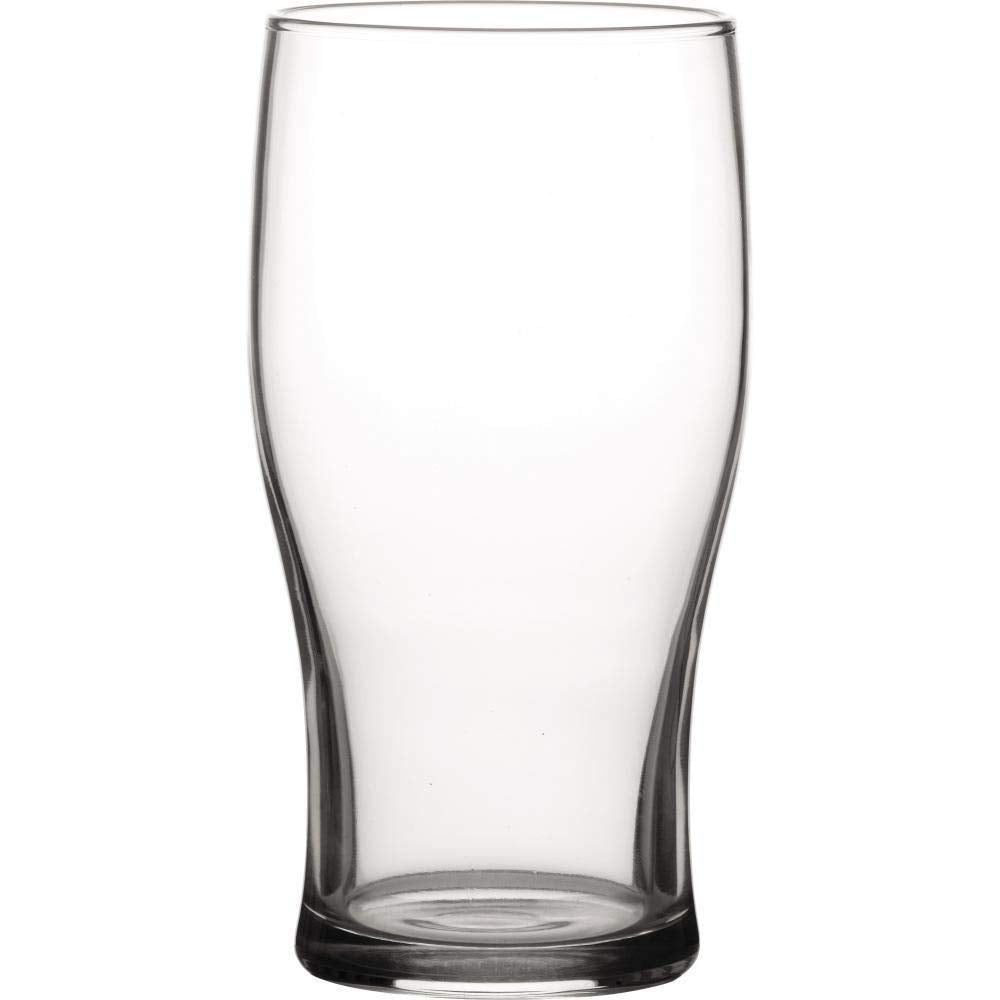 Tulip Toughened 20oz Pint Beer Glass Strong Durable Glass - 6
