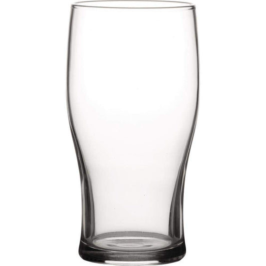 Tulip Toughened 20oz Pint Beer Glass Strong Durable Glass - 6