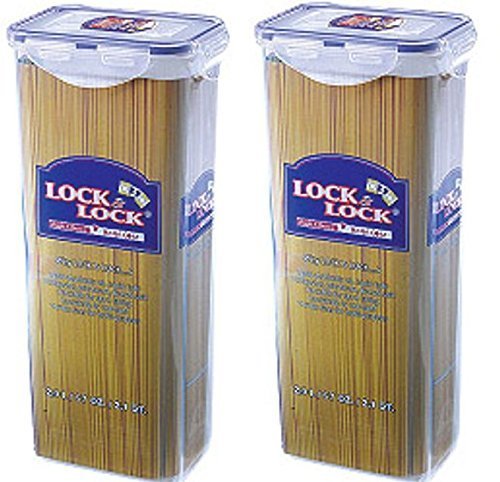 LOCK & LOCK 2 x Lock and Lock Spaghetti Pasta Food Container 2L HPL819