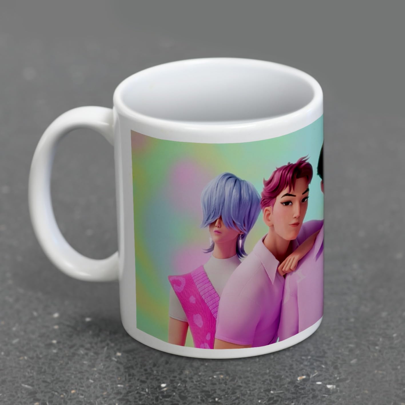 K-POP Demon Hunters (SAJA Boys) White POD Mug 11oz / 315ml White Pod Mug – Premium Ceramic Coffee Cup for Home or Office