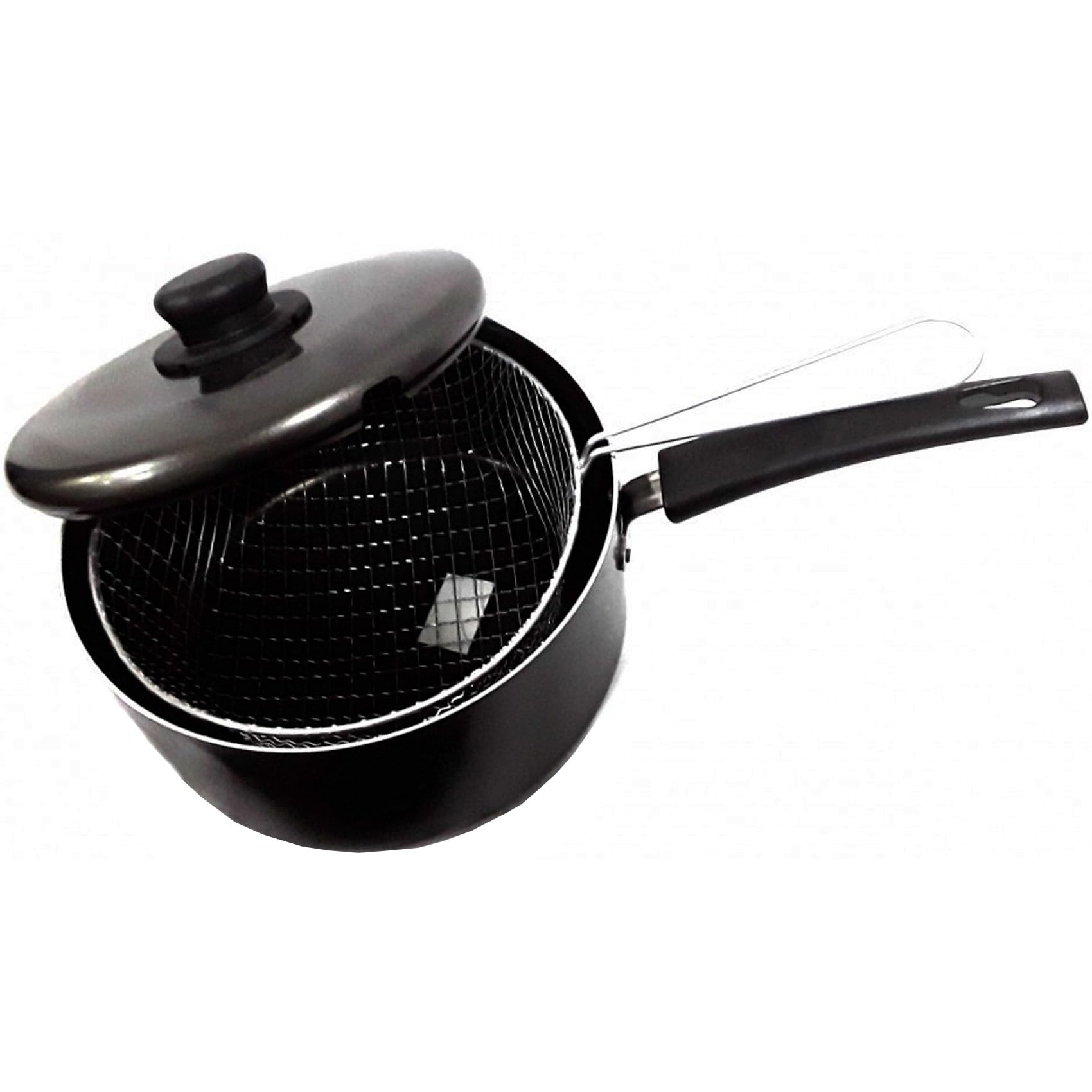 MASTER COOK DEEP FAT FRYER SET | 9 Inch 3PC NON-STICK CHIP PAN | STEEL | POT + LID & BASKET | HOME | KITCHEN | FOOD | COOKING | CHEF | UK FREE P&P, LOC169_9_INCH_CHIPAN