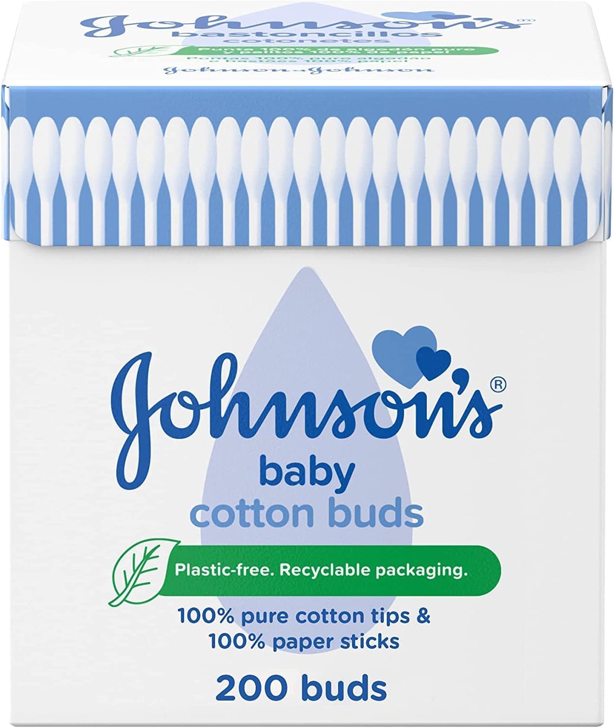 Johnson's Cotton Buds (200 Buds) - Pack of 6