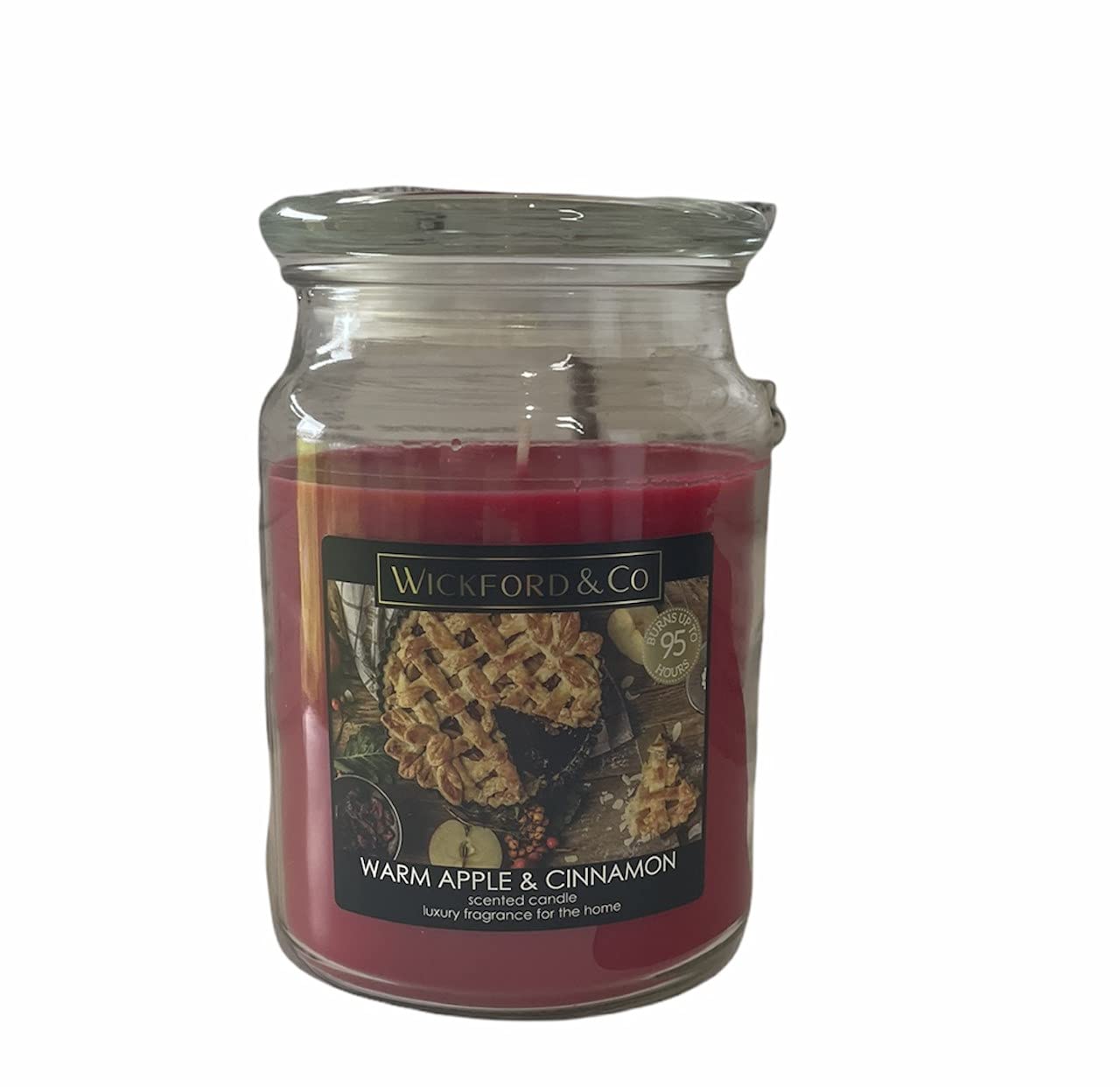 Christmas Spirit Scented Candle - up to 95 hours burn time (Warm Apple & Cinnamon)