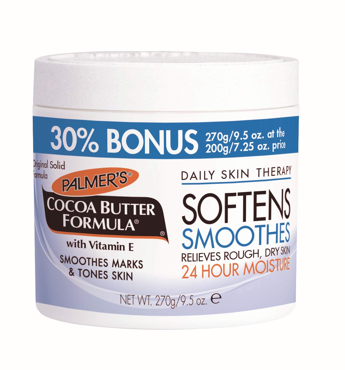 Palmer's Cocoa Butter Solid Formula Bonus Pack [FREE – 30% EXTRA] | 2 x Solid Formula Jars - 270g