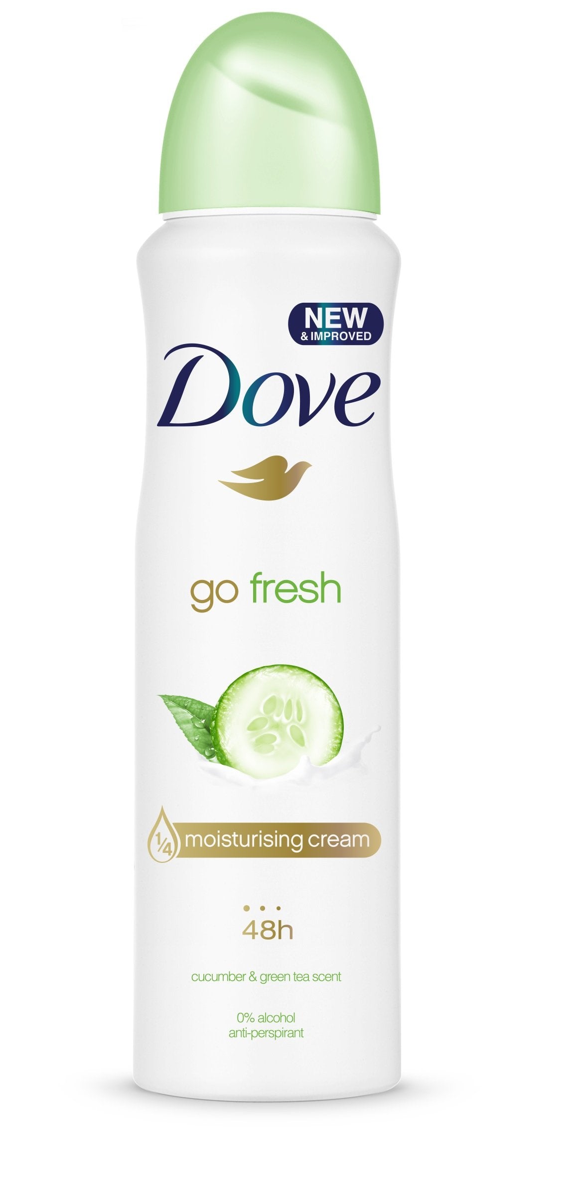 Dove Aerosol Deodorant, 250 ml [Pack of 3] Go Fresh with Cucumber and Green Tea