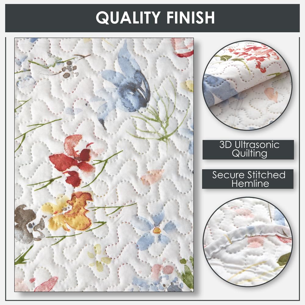 Emma Barclay Spring - Quilted Patchwork Bedspread Set - King