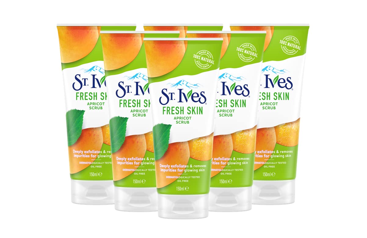 St Ives 150ml Fresh Skin Apricot Face Scrub (6 Pack)