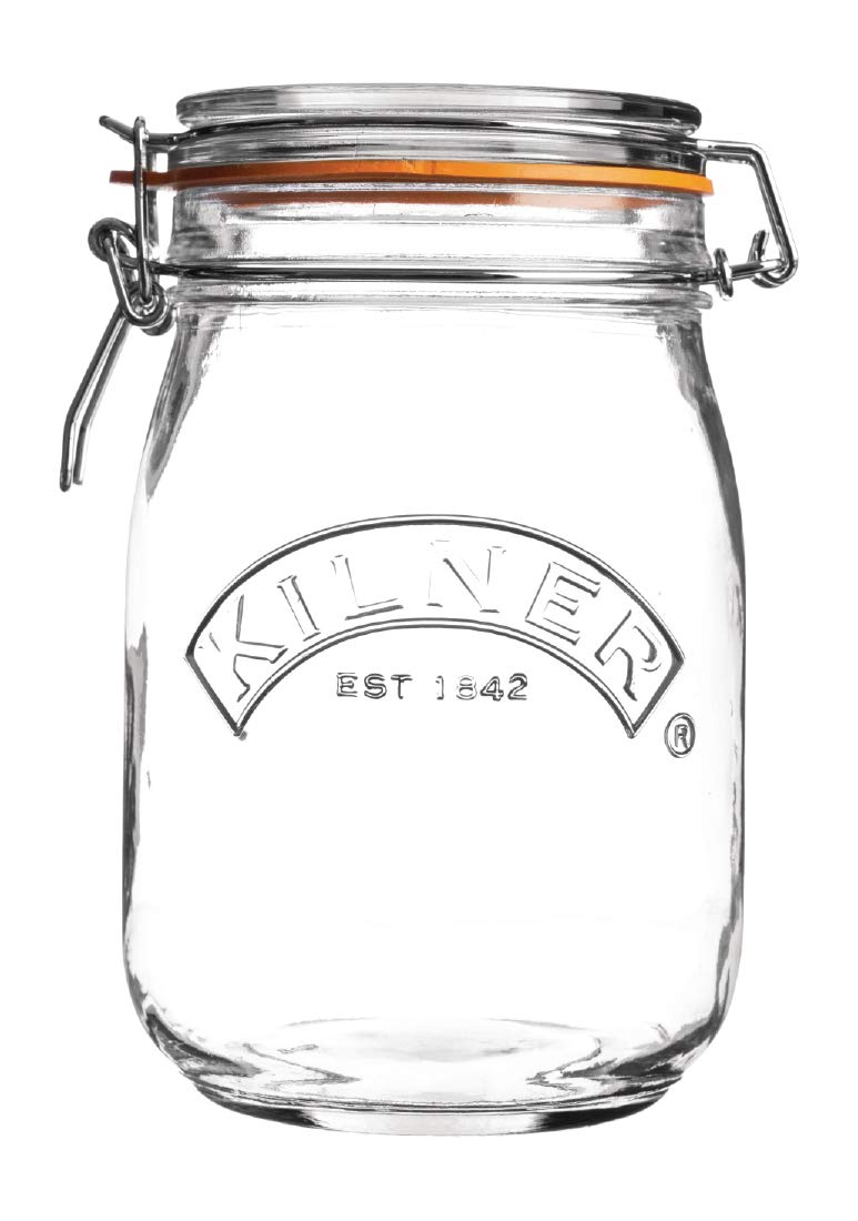 Kilner Clip Top Round Jar - 1000ml (Pack 4)