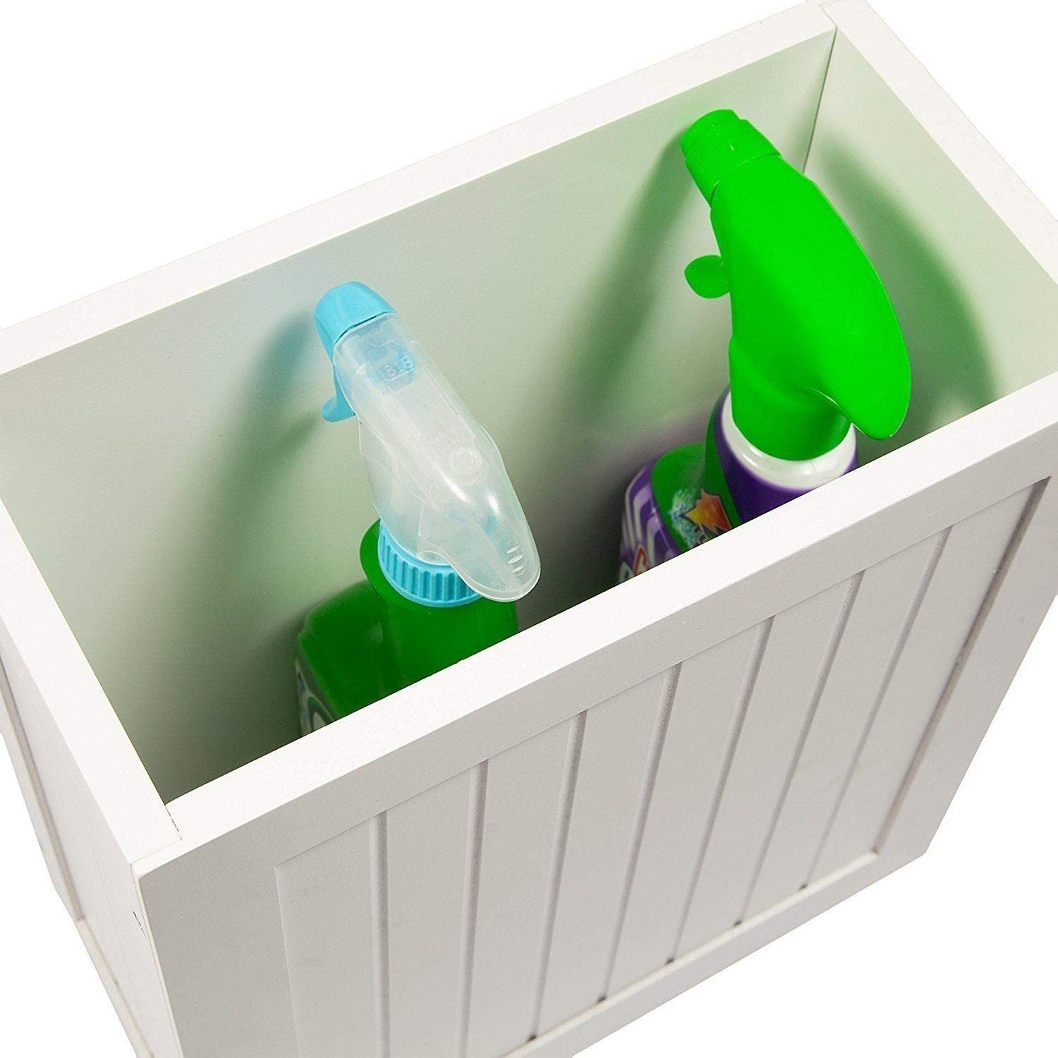 Maine White Bathroom Storage Unit Toilet Cleaning Tidy Box