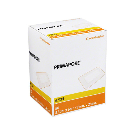 Primapore Adhesive Wound Dressing Pad 8.3 x 6cm Pack of 50