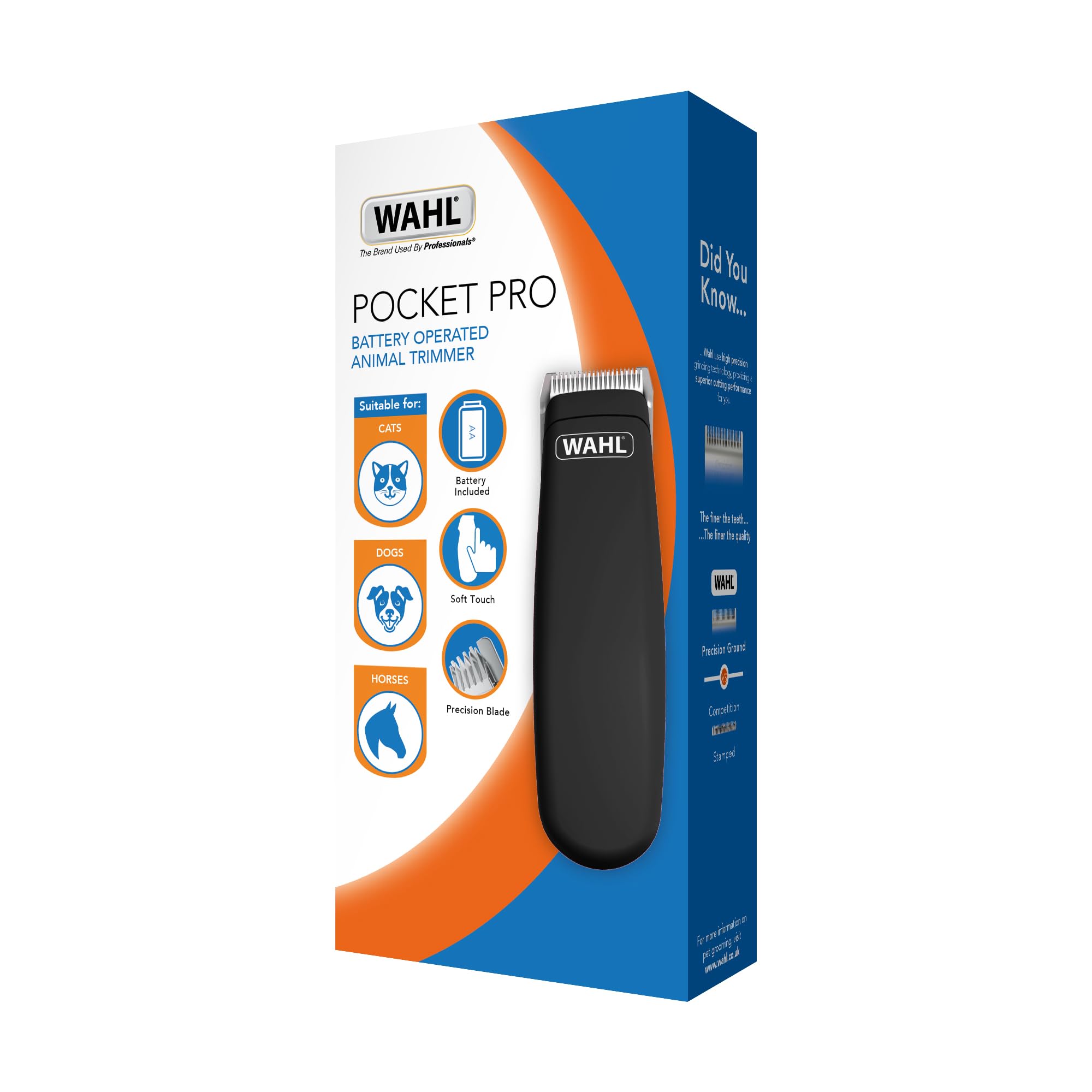 Pocket Pro Hair Trimmers, Small Trimmer for Pets, Animal Trimming, Pet Grooming Set, Dog Grooming Kit, Trim and Tidy Up Smaller Areas, Cordless Trimmers, Battery Powered