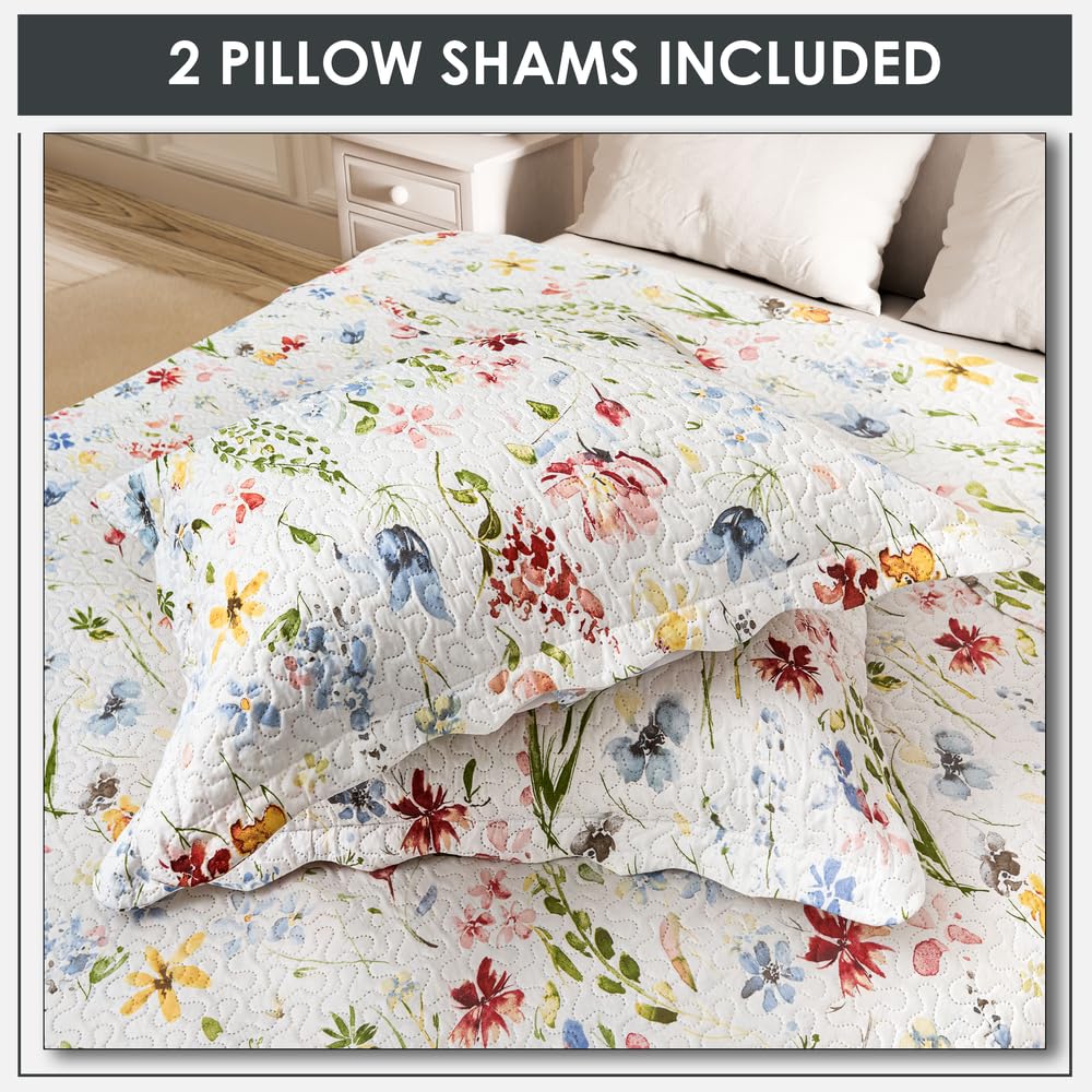 Emma Barclay Spring - Quilted Patchwork Bedspread Set - King