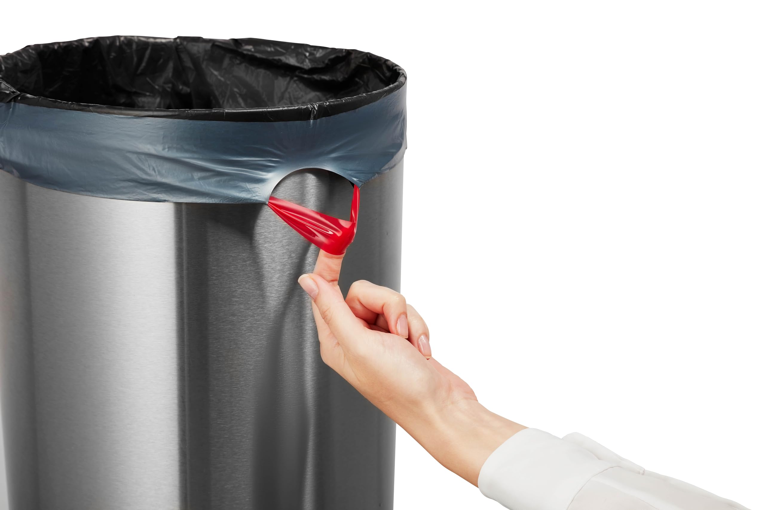 Bacofoil Elasti-Fit Bin Liners - 50L Recycled bin bags, 4 Rolls (40 Bags) - Leak-Proof, Elastic Fastening for Secure Fit - Made from 100% Recycled Plastic - Eco-Friendly Waste Disposal.