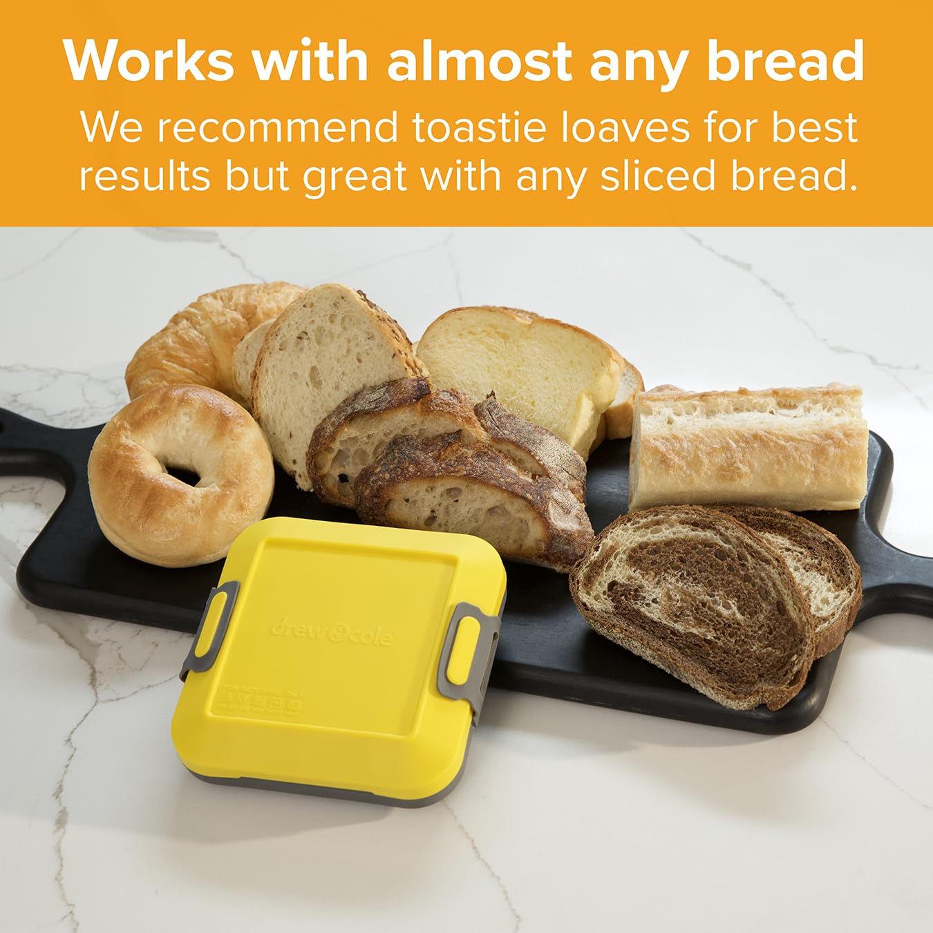 Clever Microwave Toastie Maker with Thermawave Grill Plates - Extra Crispy Toasties & Panini Maker - Thick Metal Non-Stick Plates for Crunchy Sandwiches - No Soggy Results - Compact & Dishwasher Safe