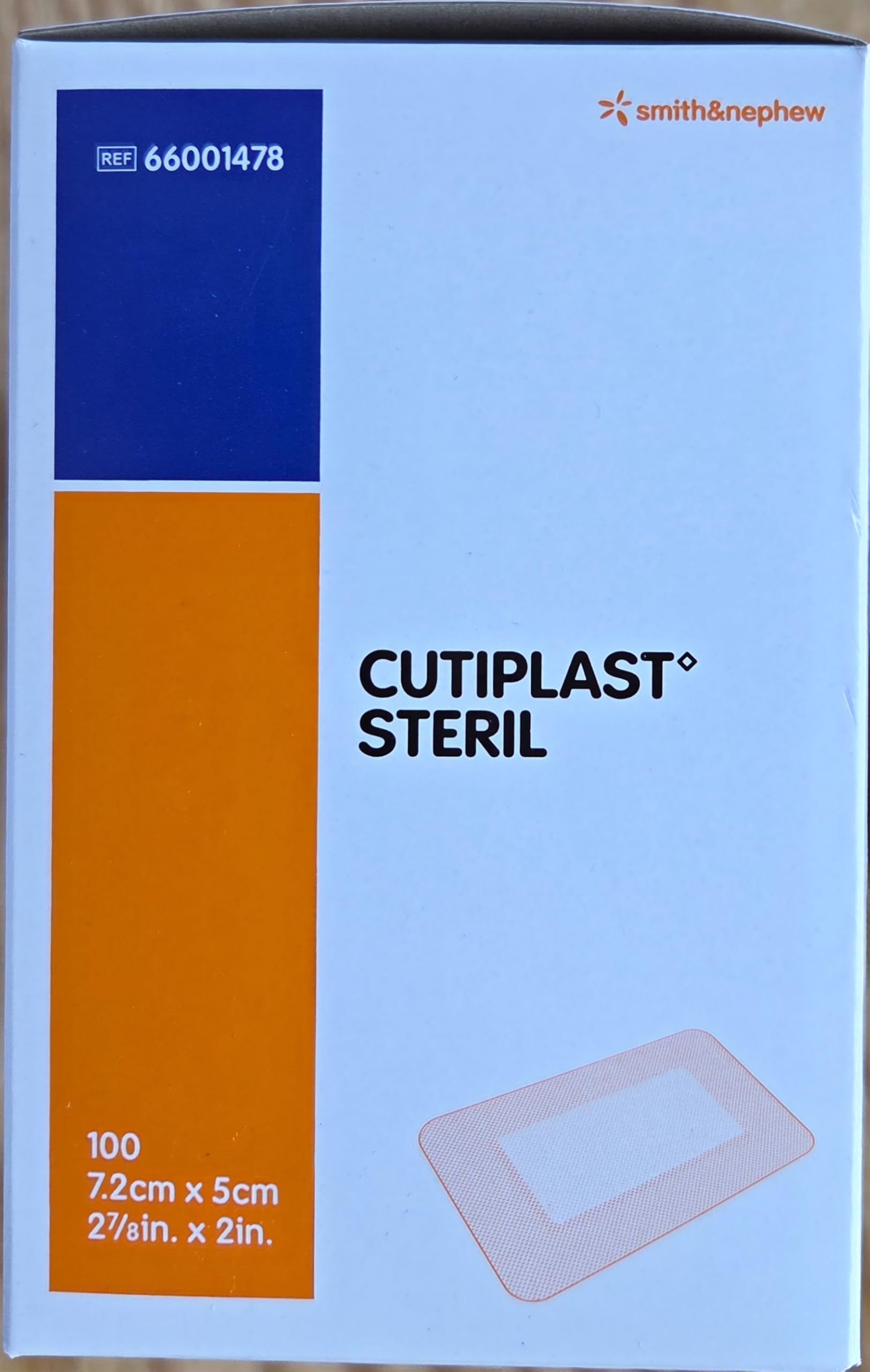 Cutiplast Sterile Conformable Fabric Island Dressing, 7.2 x 5 cm