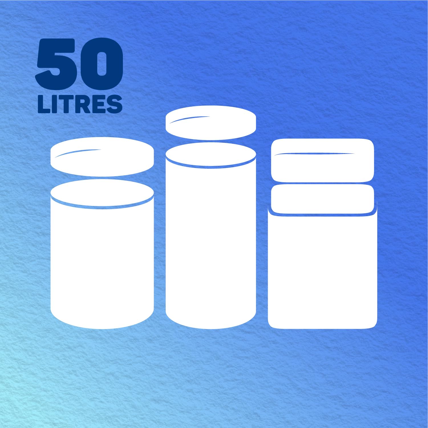 Bacofoil Elasti-Fit Bin Liners - 50L Recycled bin bags, 4 Rolls (40 Bags) - Leak-Proof, Elastic Fastening for Secure Fit - Made from 100% Recycled Plastic - Eco-Friendly Waste Disposal.