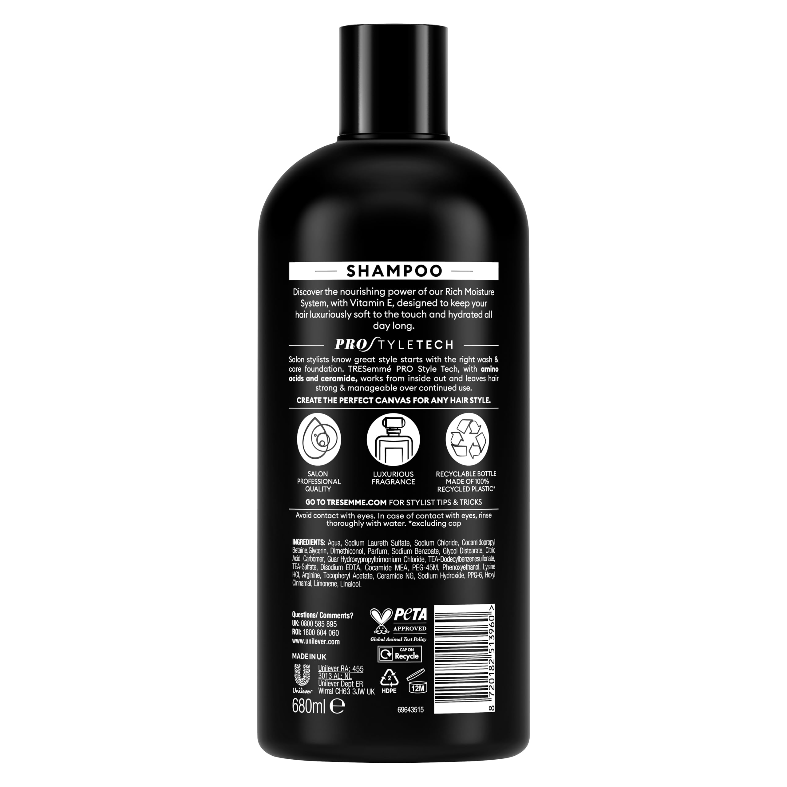 TRESemmé Rich Moisture luxurious moisture 1xShampoo for dry, damaged hair 680 ml & TRESemmé Rich Moisture luxurious moisture for all-day hydration 1xConditioner for dry, damaged hair 680 ml 2 piece