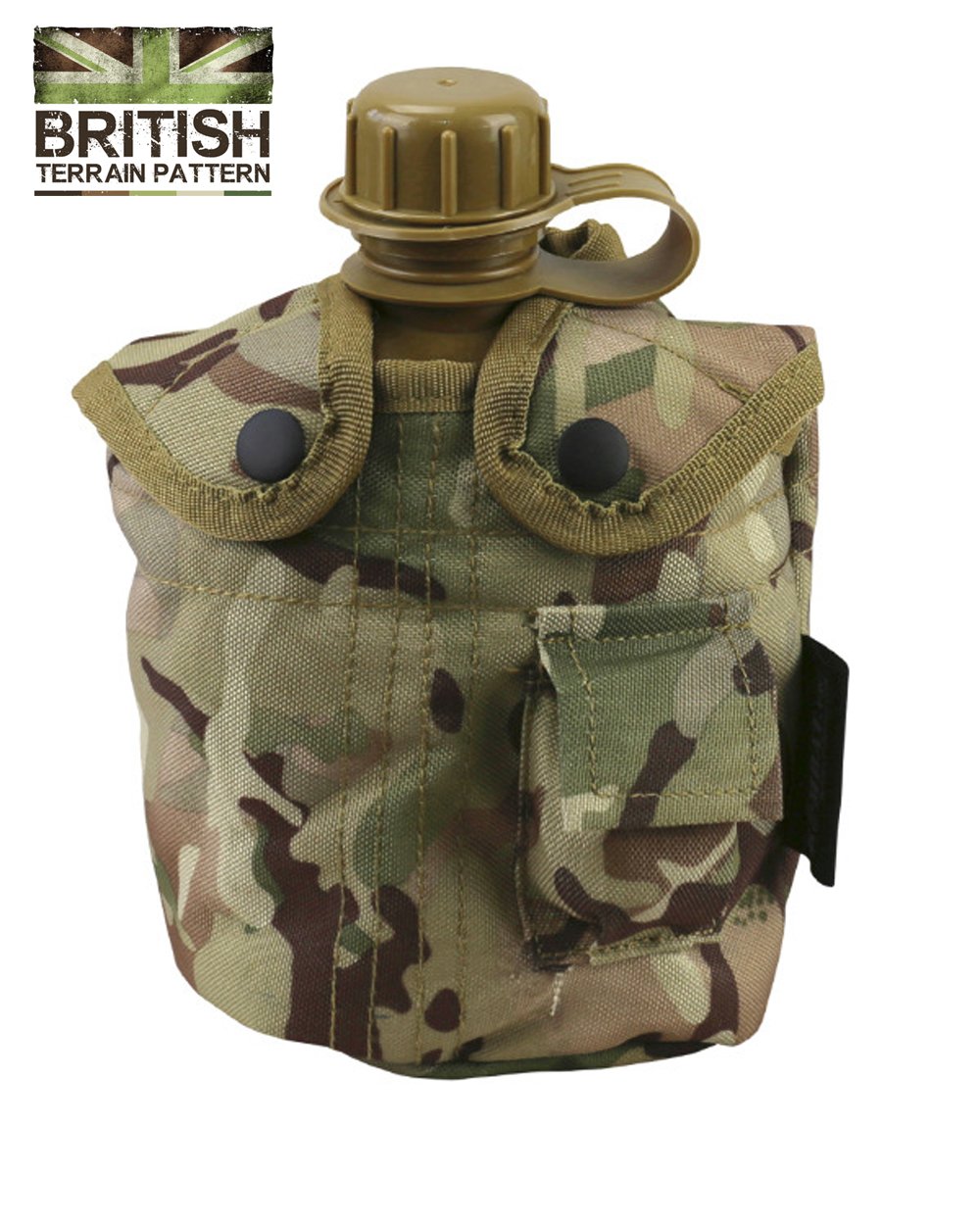 VORAGA Zip Zap Zooom Kombat Army Combat Military Water Bottle BTP US GI British Camo Waist Belt Pouch Clip