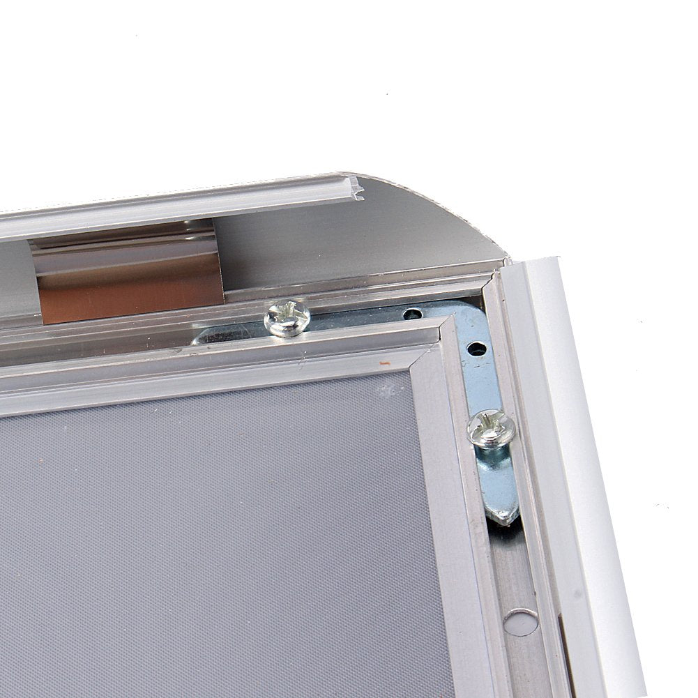 Snap Poster Frame, 5x A4 Waterproof Aluminium Poster Silver Snap Frame Clip Frame Picture Photo Holder for Home and Office