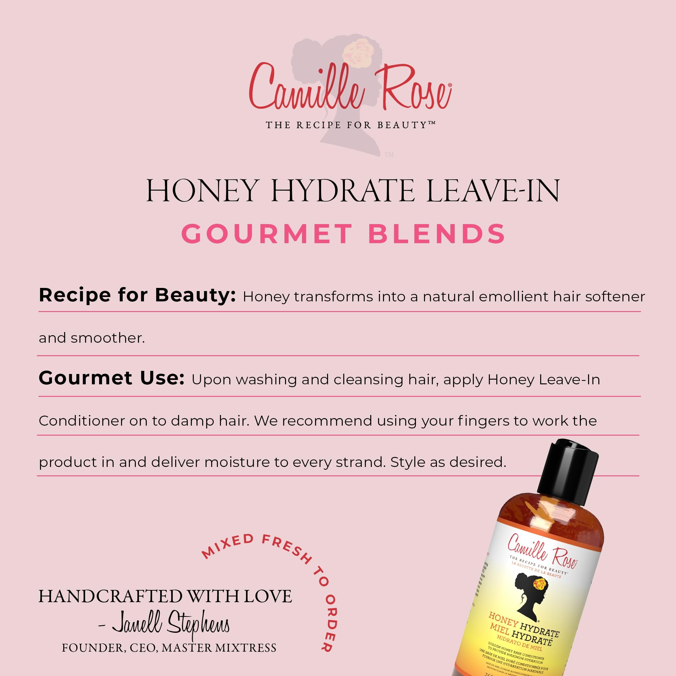 Camille Rose Naturals Honey Hydrate 9 Oz Leave-In Conditioner