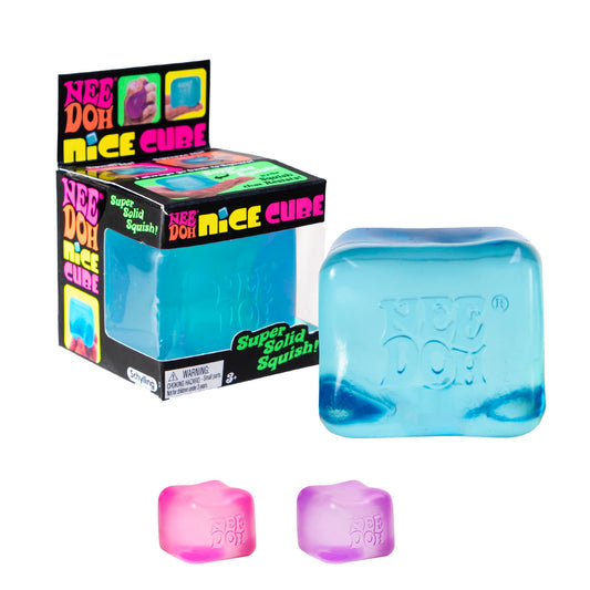 Schylling Nice Cube Nee Doh Stress Ball - Sensory Toys, Needoh Fidget Toys, Anxiety & Stress Relief, Sensory Balls, Non-Toxic Dough Material
