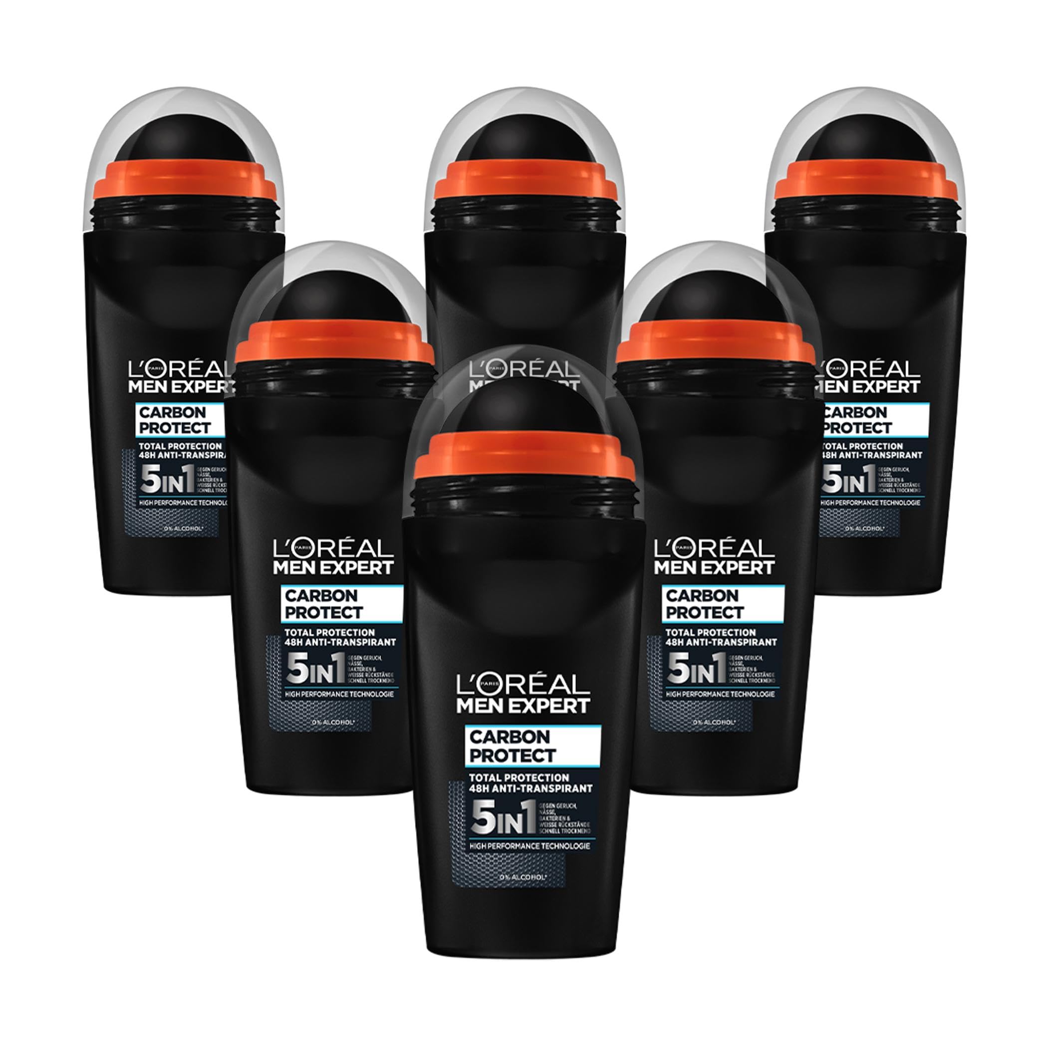 L 'Oréal Paris Men Expert Deodorant Roll-On 50 ml, Pack of 6