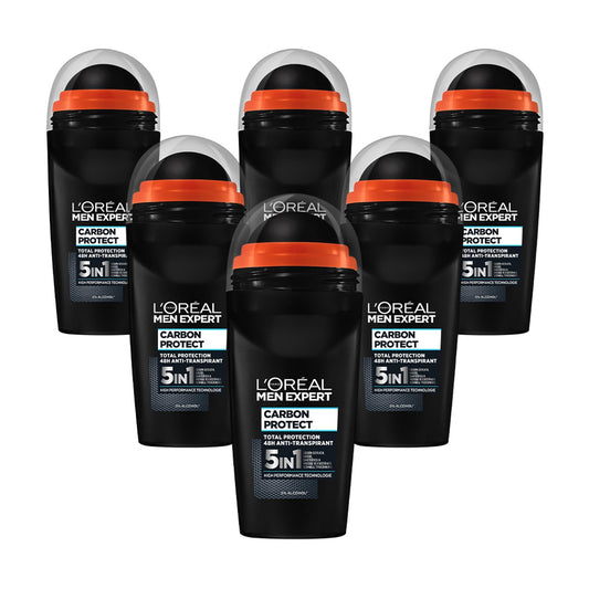 L 'Oréal Paris Men Expert Deodorant Roll-On 50 ml, Pack of 6