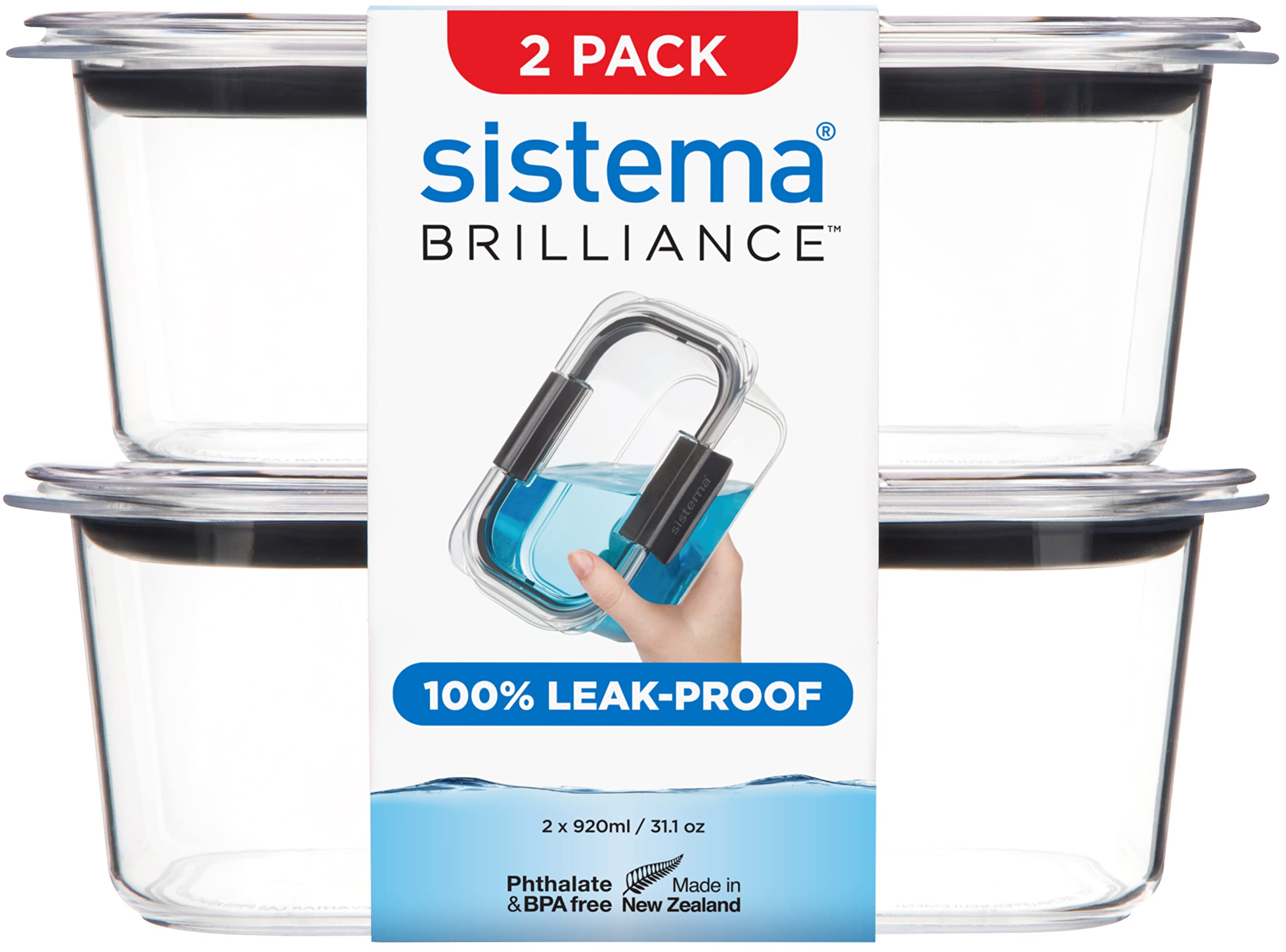 Sistema Brilliance, Clear/Grey, 2 x 920 ml