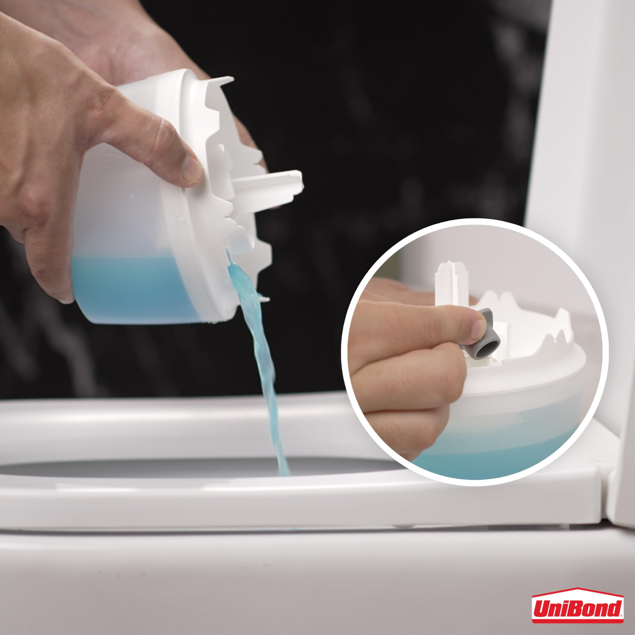 UniBond AERO 360° Humidity Absorber with 1x Refill, Dehumidifier for Effective Air Circulation, Humidity Controller Reduces Excess Moisture, 1 Device incl. 1 refill tab 450g