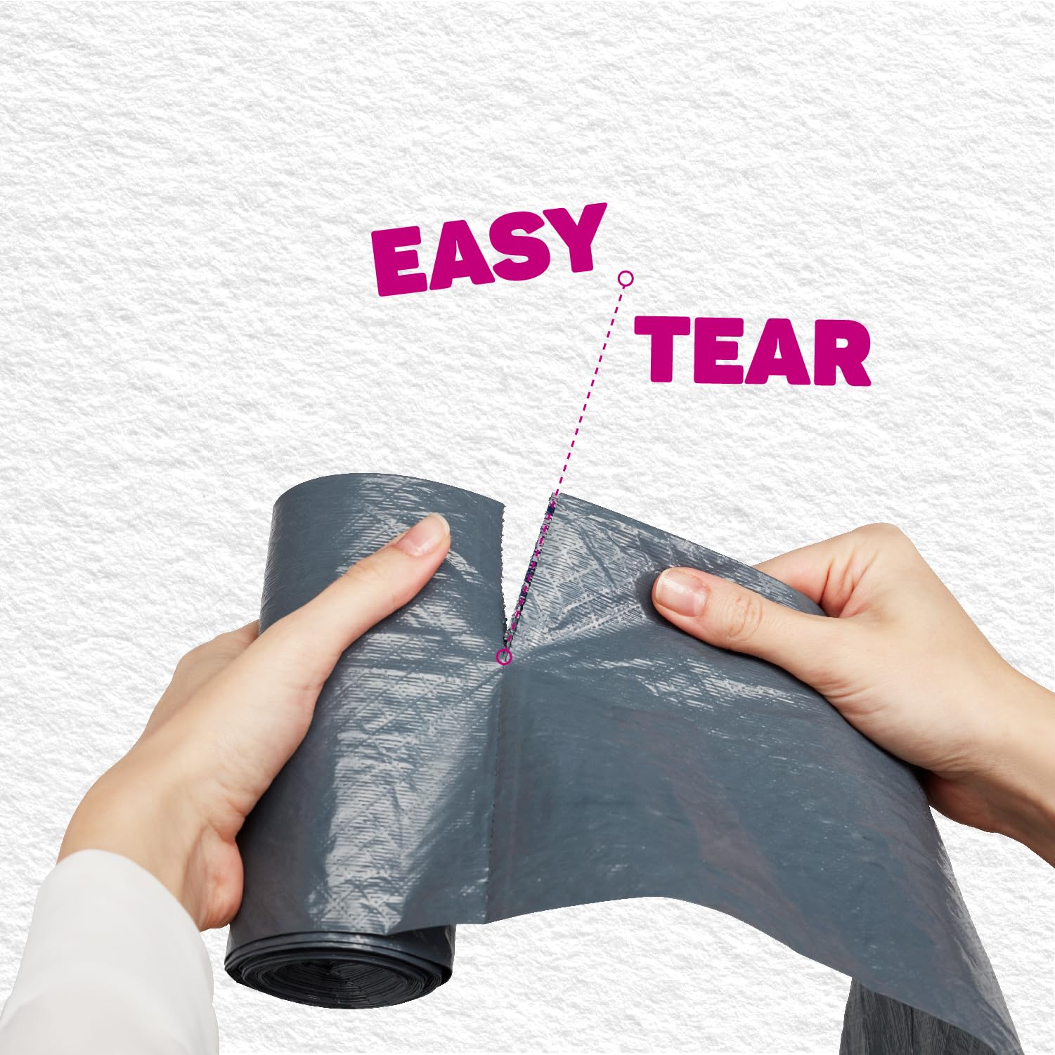 Bacofoil Elasti-Fit Bin Liners - 50L Recycled bin bags, 4 Rolls (40 Bags) - Leak-Proof, Elastic Fastening for Secure Fit - Made from 100% Recycled Plastic - Eco-Friendly Waste Disposal.