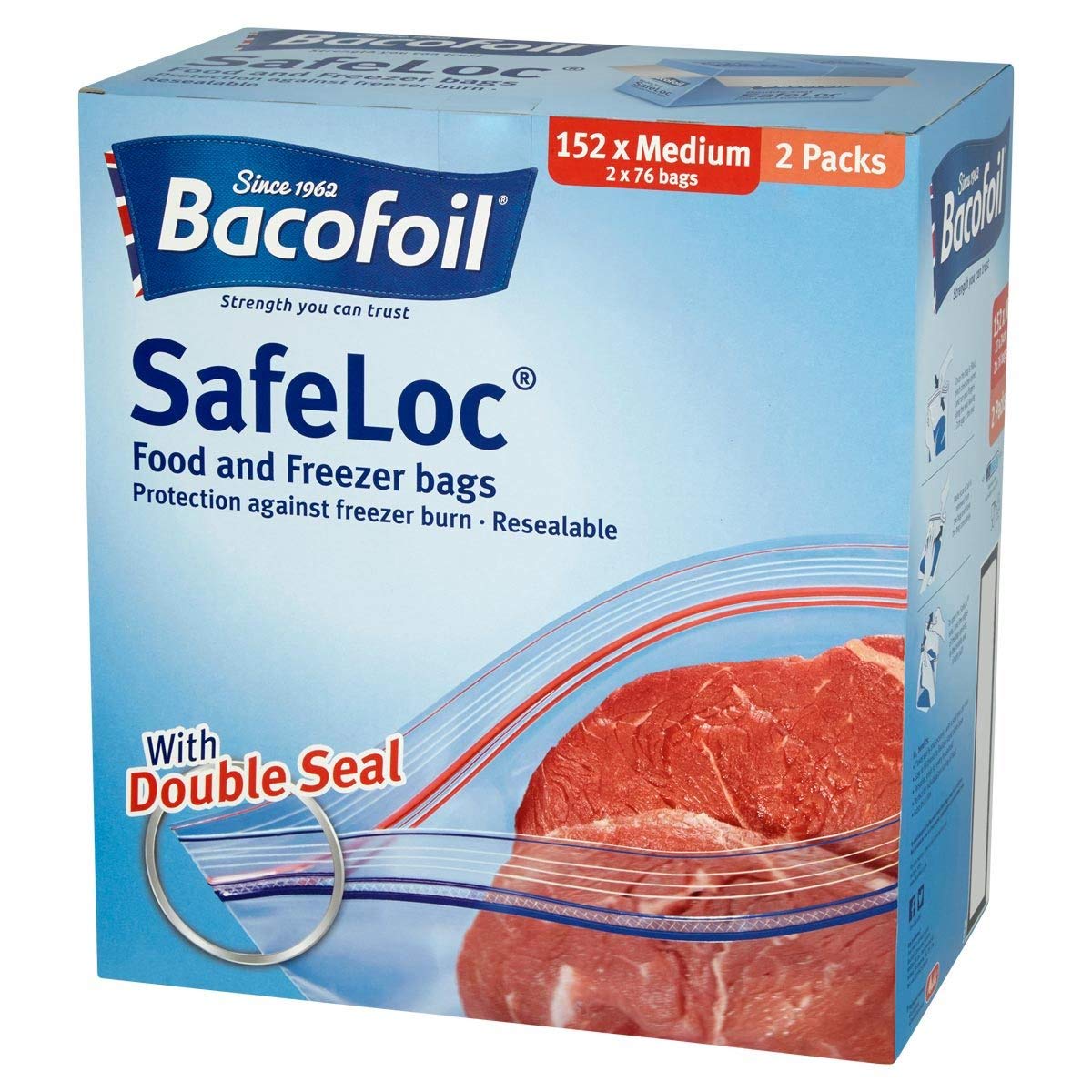 BacoFoil M264219C Safeloc Medium, 152 Count