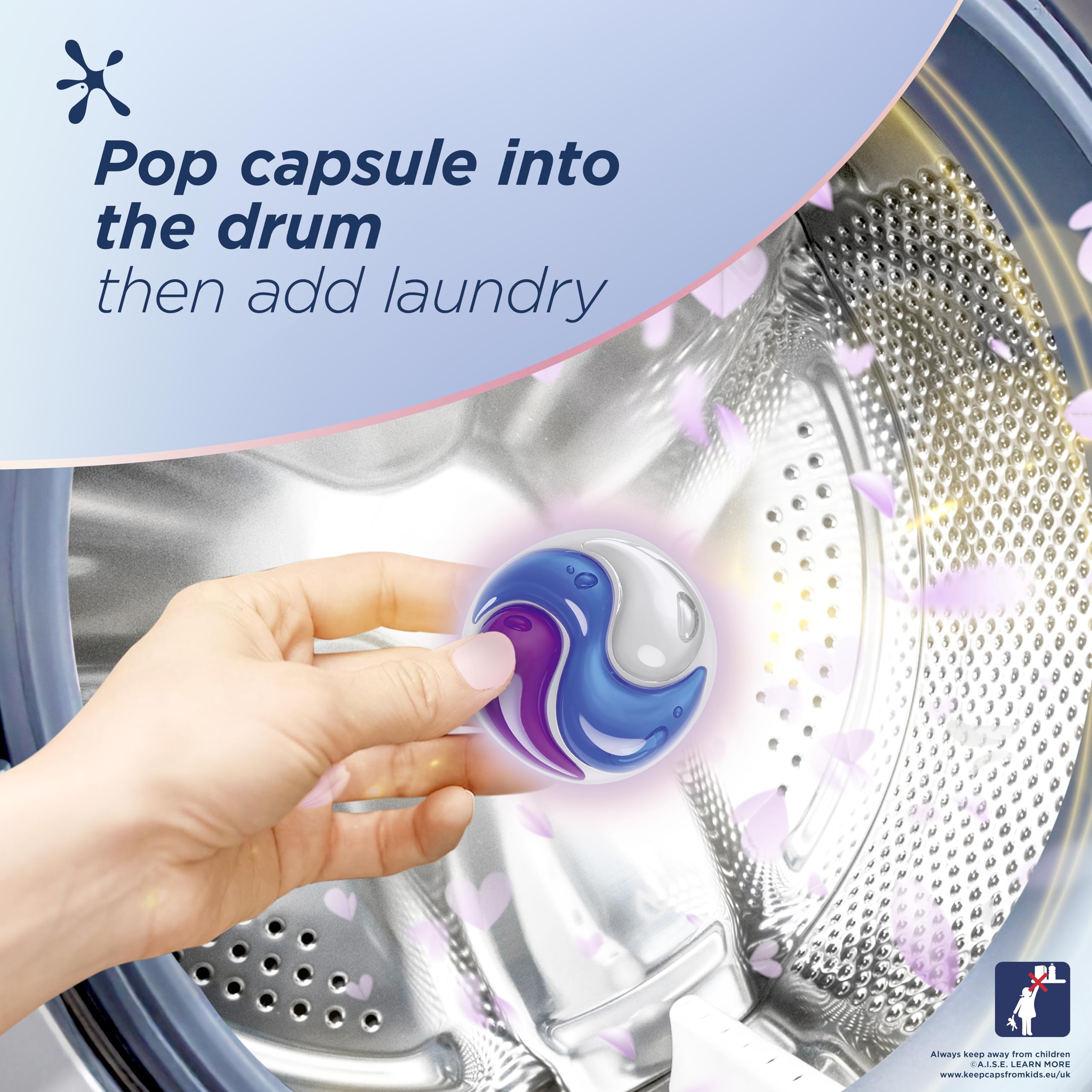 Persil Molly Mae x Pure Heaven Scent Non Bio Washing Capsules our best delicate fragrance laundry capsules gentle next to sensitive skin 99 washes (3x 33)