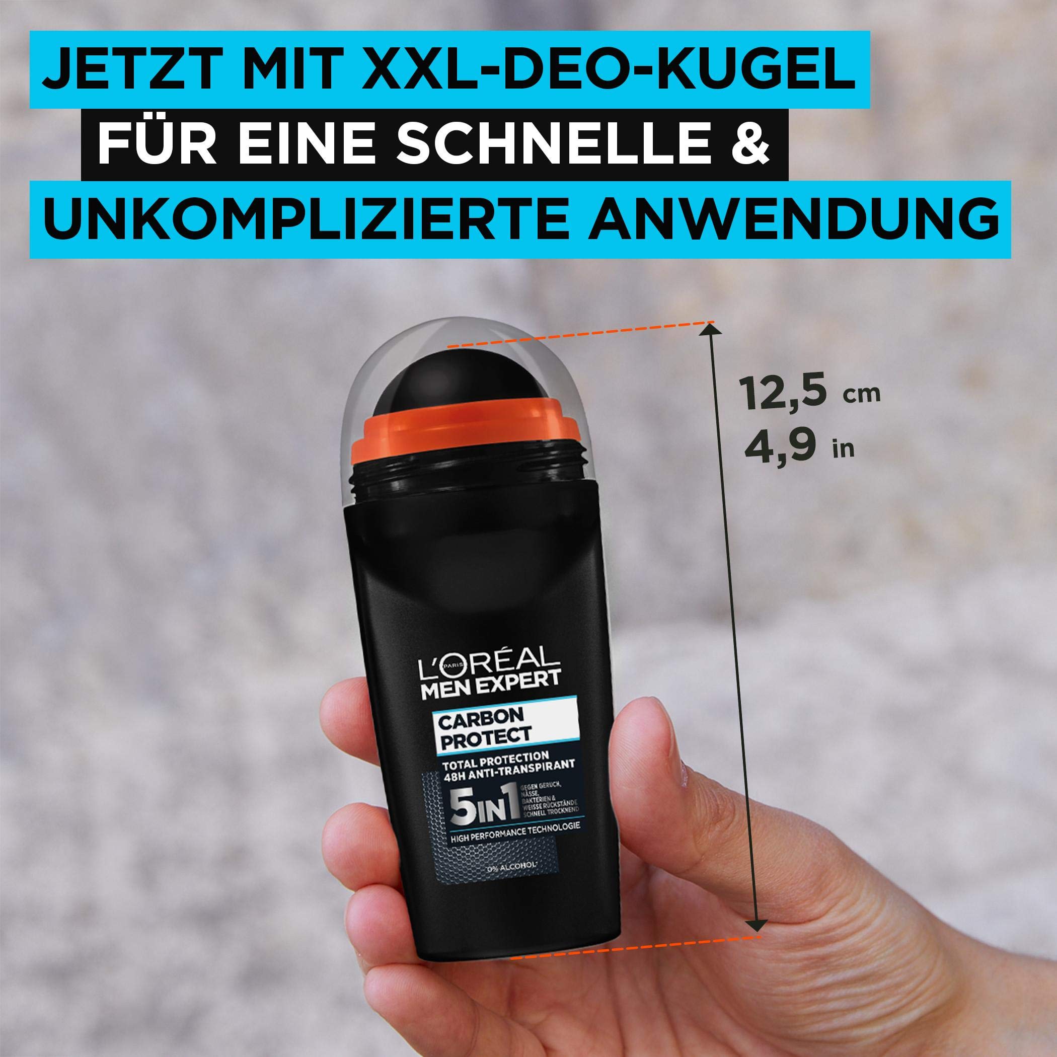 L 'Oréal Paris Men Expert Deodorant Roll-On 50 ml, Pack of 6