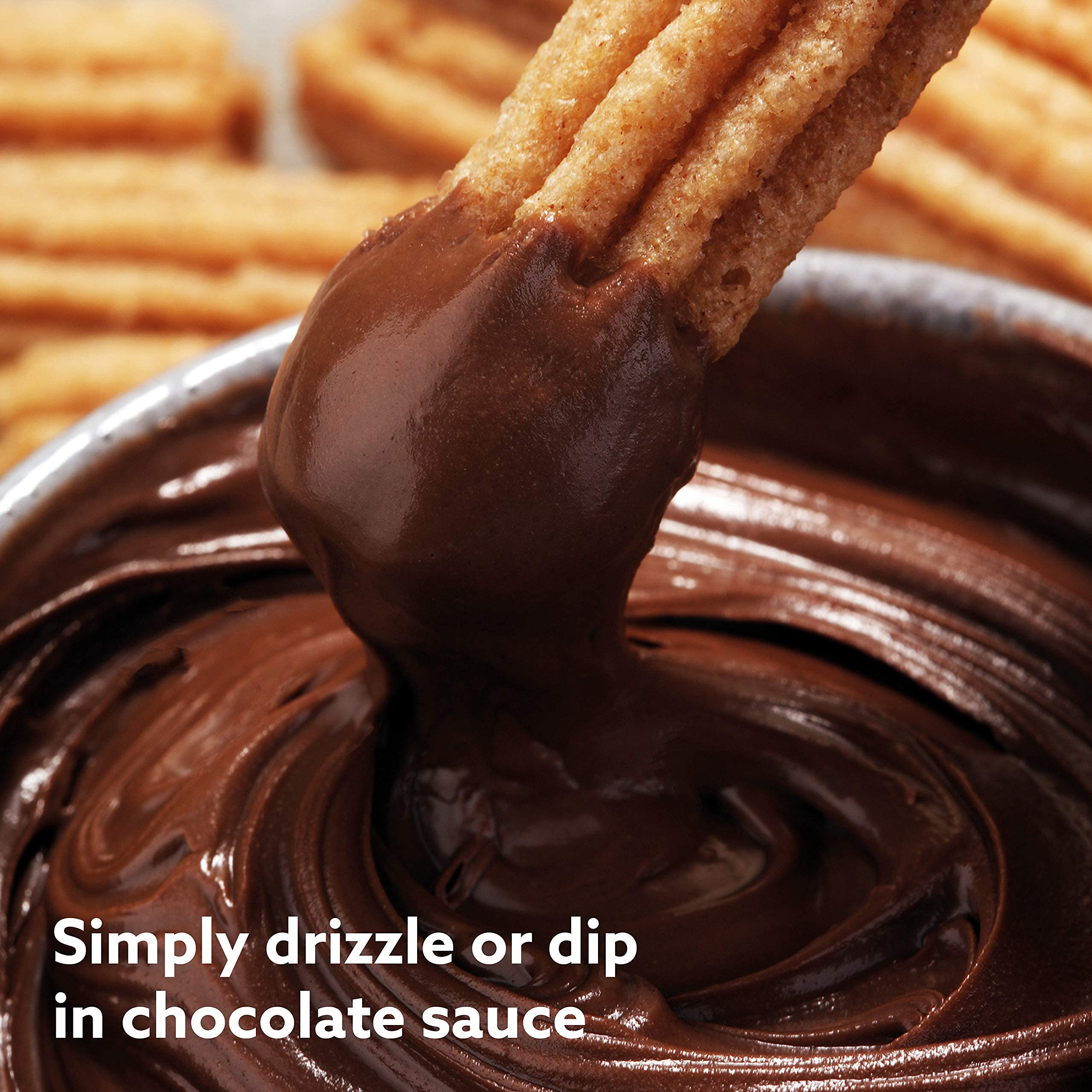 Global Gizmos 35529 Churros Maker 700W / Piping Bag Included/Thermostatically Controlled 180° Rotary System For The Perfect Bake/Freshly Bake 4 Churros At A Time/Ready In Minutes