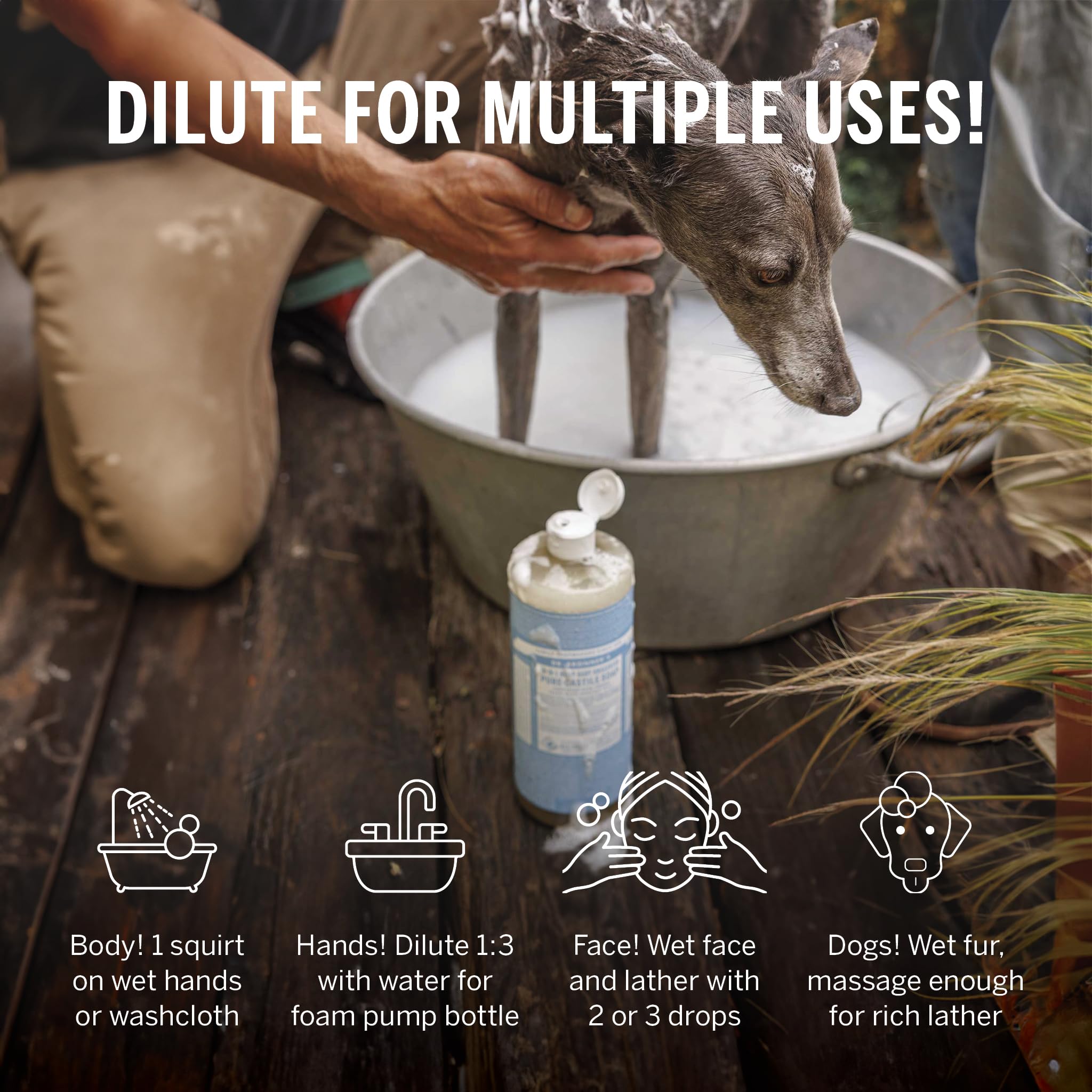 Dr Bronner'S | Baby Castile Liquid Soap | 1 x 946ml