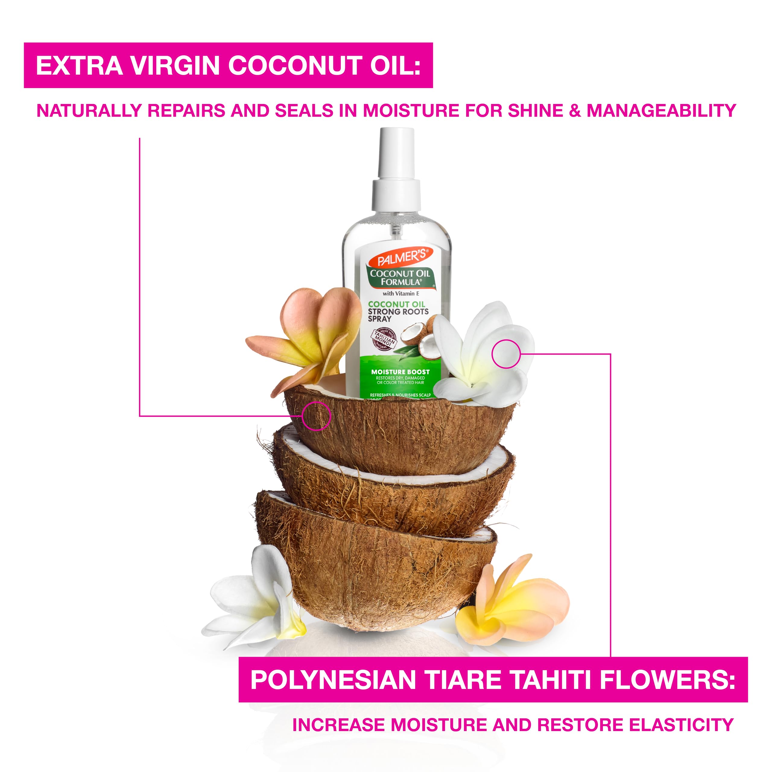 Palmer's, Palmers Coconut Oil Strong Roots Spray by for Unisex 5.1 oz, 150 ml, (Pack of 2)