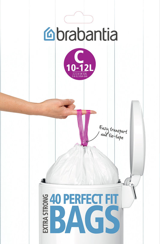 Brabantia Bin Liner C, 10-12 L - 40 Bags
