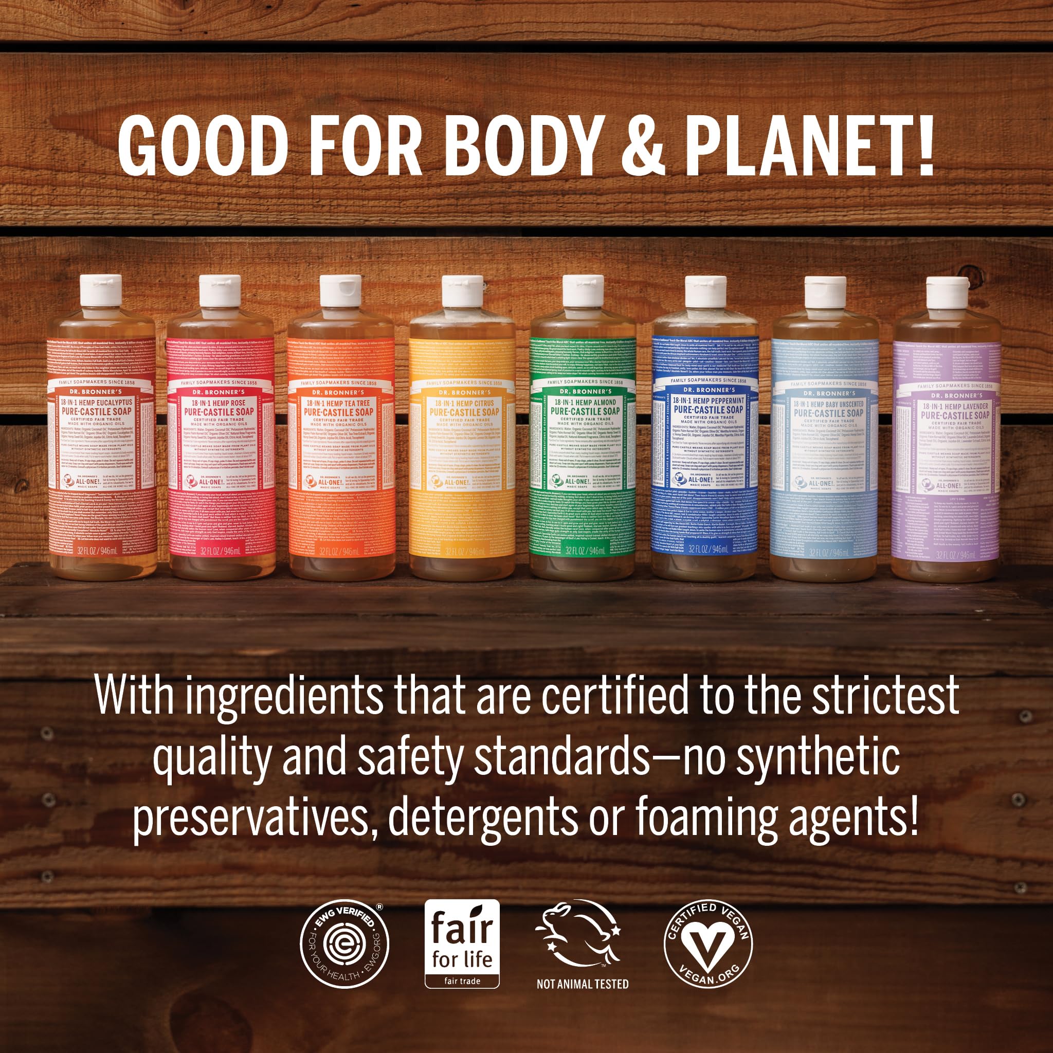 Dr Bronner's 946 ml Organic Citrus Castile Liquid Soap